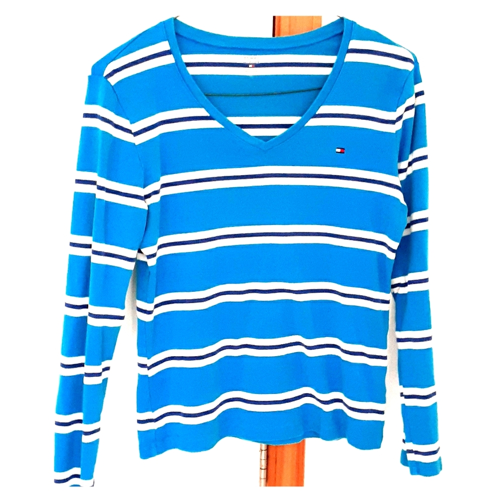 Turquoise Stripped Shirt